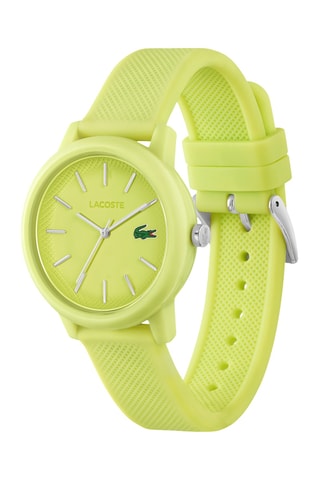 Montre à quartz en silicone - Vert citron
