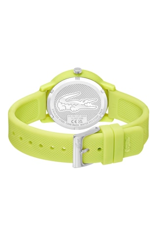 Montre à quartz en silicone - Vert citron