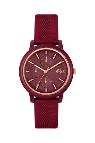 Montre à quartz en silicone - Bordeaux
