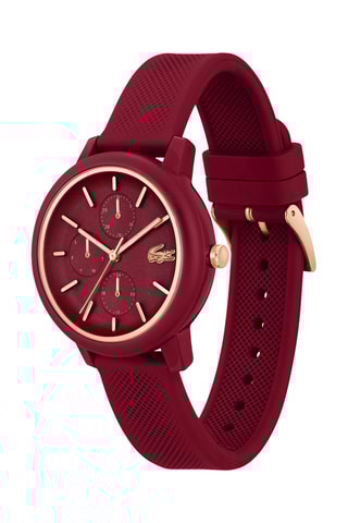 Montre à quartz en silicone - Bordeaux