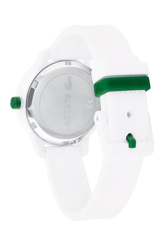 Montre à quartz en silicone - Blanc et vert