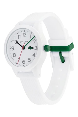 Montre à quartz en silicone - Blanc et vert