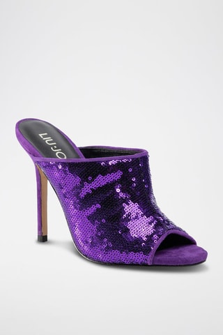Mules de salto em couro - Violeta - Liu Jo