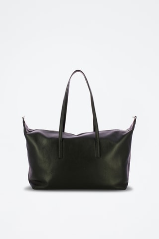 Cabas en cuir Aries - Noir