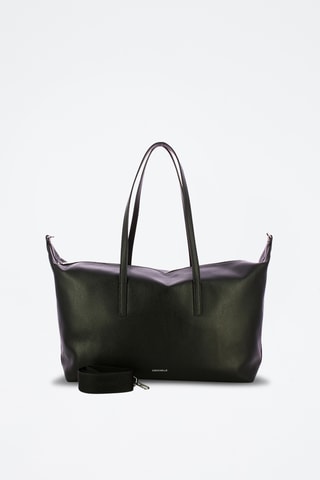 Cabas en cuir Aries - Noir