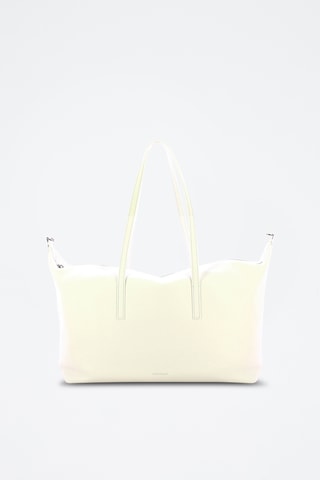 Cabas en cuir Aries - Blanc
