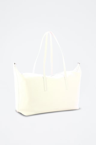 Cabas en cuir Aries - Blanc