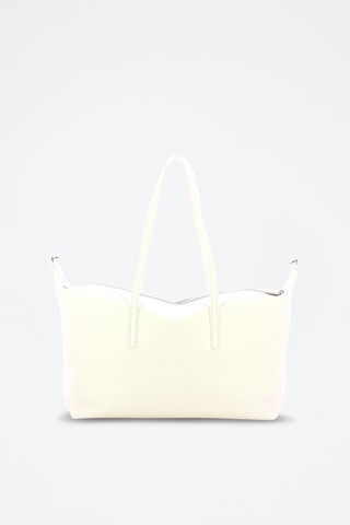 Cabas en cuir Aries - Blanc