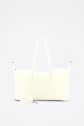 Cabas en cuir Aries - Blanc