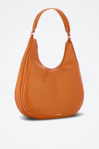 Mala de ombro em couro Aries - Camel