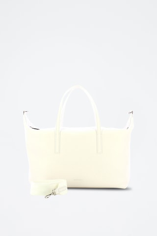 Sac à main en cuir Aries - Blanc