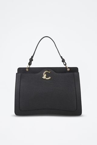 Sac à main en cuir C-Me - Noir