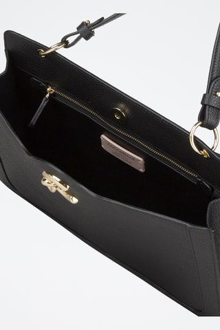 Sac à main en cuir C-Me - Noir