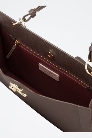 Sac à main en cuir C-Me - Marron