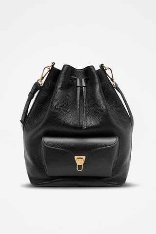 Sac seau en cuir Generatio - Noir
