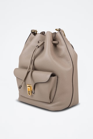 Sac seau en cuir Generatio - Taupe