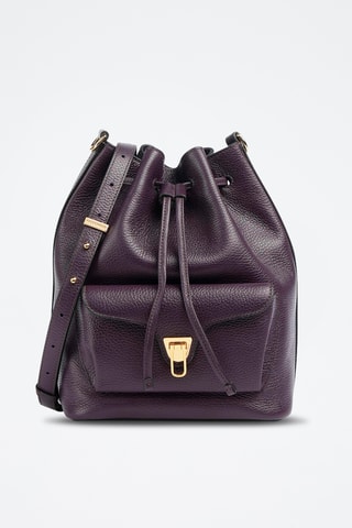 Sac seau en cuir Generatio - Violet