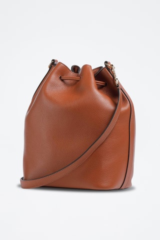 Sac seau en cuir Generatio - Marron clair