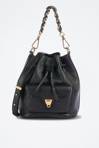 Sac seau en cuir Generatio - Noir