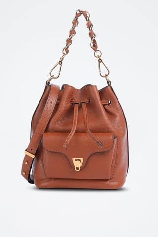 Sac seau en cuir Generatio - Marron clair