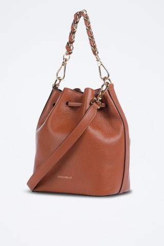 Sac seau en cuir Generatio - Marron clair