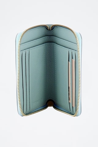 Porta-moedas de couro Coccinellevoile - Azul-celeste