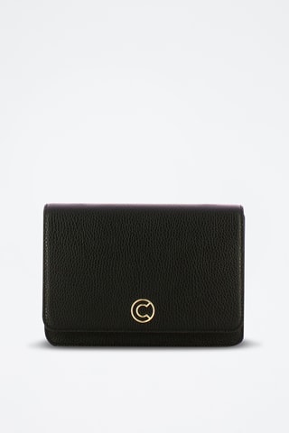 Pochete de couro Tulip - Preto