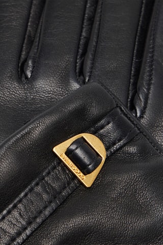 Luvas em couro Plectrum - Preto