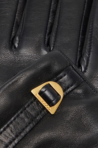 Luvas em couro Audrey - Preto