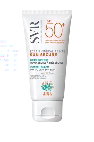 Sun Secure Minerale Getinte Zonnebrandcrème SPF50+ Comfort Crème Geschikt voor de Gevoelige Huid - 60 ml