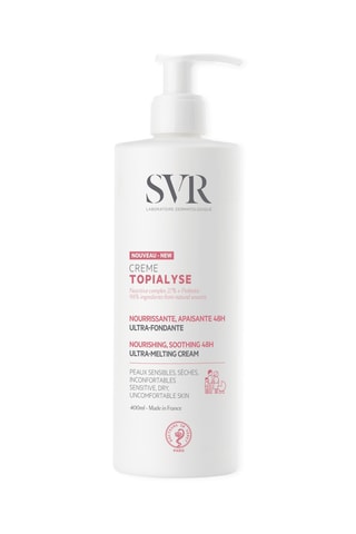 Voedende en Kalmerende Crème 48 uur Topialyse - Geschikt voor Droge, Gevoelige en Oncomfortabele Huid. 400 ml
