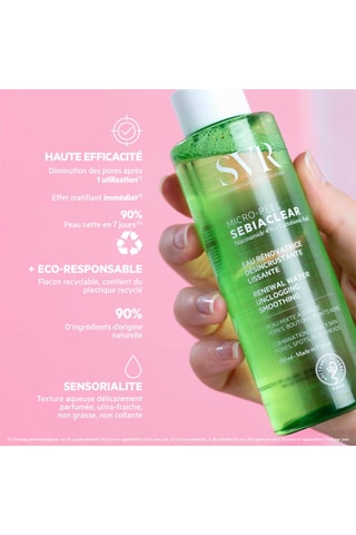 Vernieuwend Gladmakend Water met Scrubwerking Sebiaclear - 150 ml