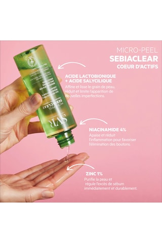Vernieuwend Gladmakend Water met Scrubwerking Sebiaclear - 150 ml