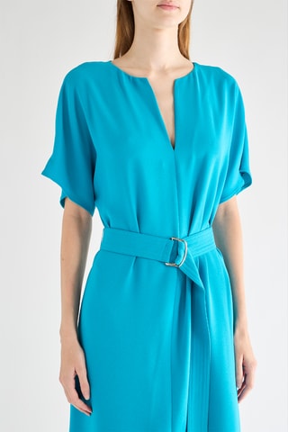 Rechte Jurk - Turquoise