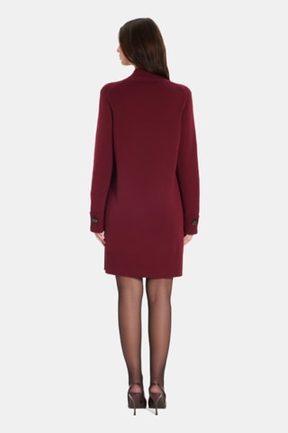 Trui-jurk - Bordeauxrood
