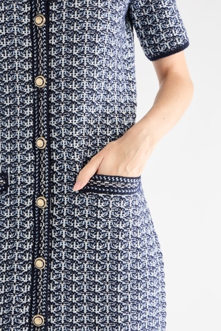 Merinoswollen Blouse-jurk - Ecru
