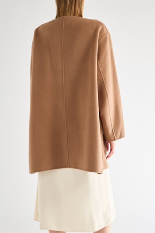 Wollen Jas - Camel