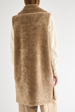 Mouwloze jas - Bruin