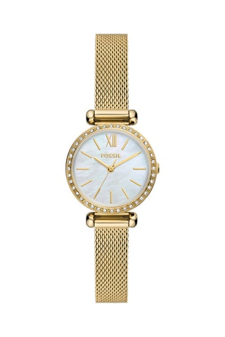 Stalen Quartz Horloge - Goudkleurig en Wit