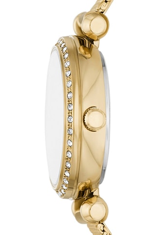 Stalen Quartz Horloge - Goudkleurig en Wit