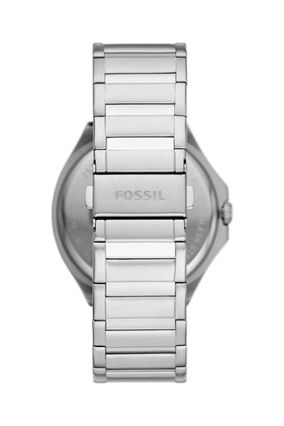 Stalen Quartz Horloge Zilverkleurig en Marineblauw