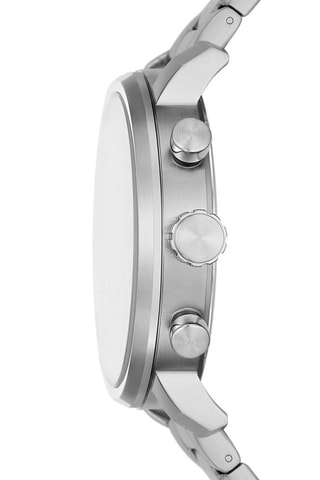 Stalen Quartz Horloge Rhett - Zilverkleurig en Donkerblauw