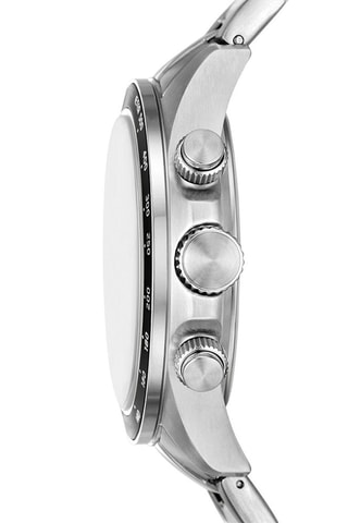 Stalen Quartz Horloge Autocross - Tachymeter - Zilverkleurig en Zwart