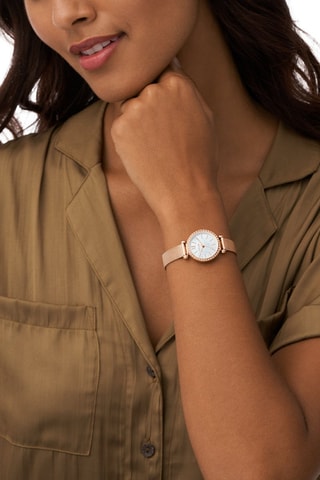 Roséverguld Stalen Quartz Horloge - Roségoudkleurig