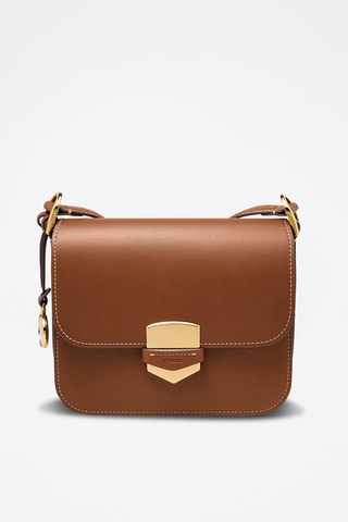 Leren Schoudertas - Rood Camel