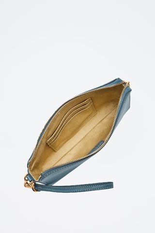 Leren Clutch - Blauw