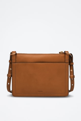 Leren Schoudertas - Rood Camel