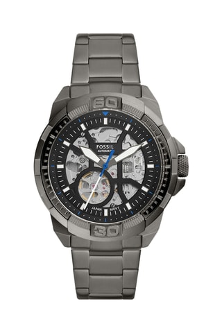 Stalen Automatisch Horloge - Grijs en Zwart