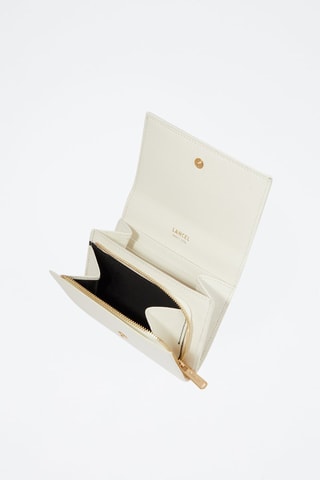 Compagnon en cuir Billie - Blanc