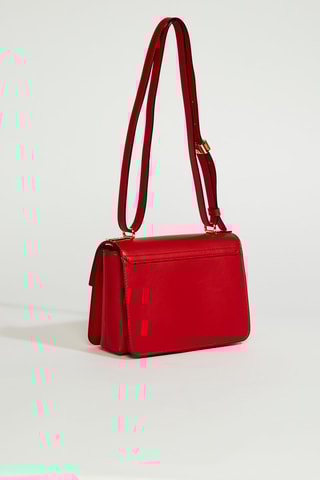 Sac bandoulière en cuir Roxane S - Rouge